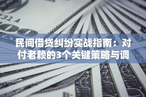 济南民间借贷纠纷实战指南：对付老赖的3个关键策略与调解盲区解析
