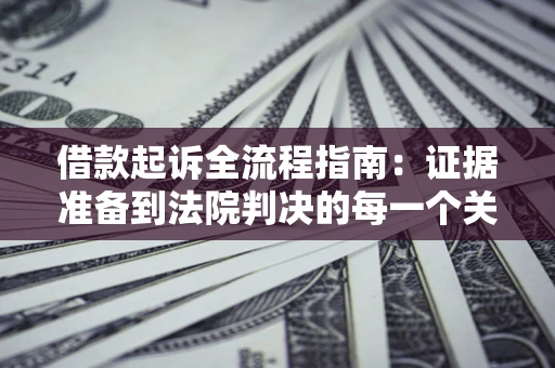 济南借款起诉全流程指南：证据准备到法院判决的每一个关键步骤
