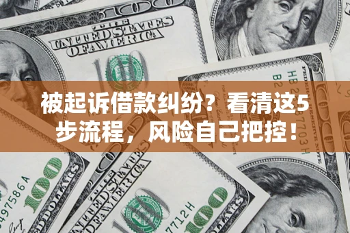 济南被起诉借款纠纷？看清这5步流程，风险自己把控！